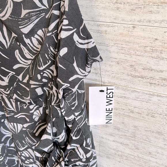 Nine West Floral Grey Sundress | SIZE L - Picture 5 of 6